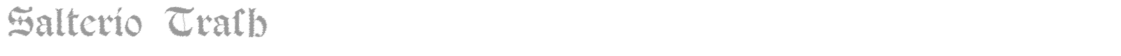 Salterio Trash font preview